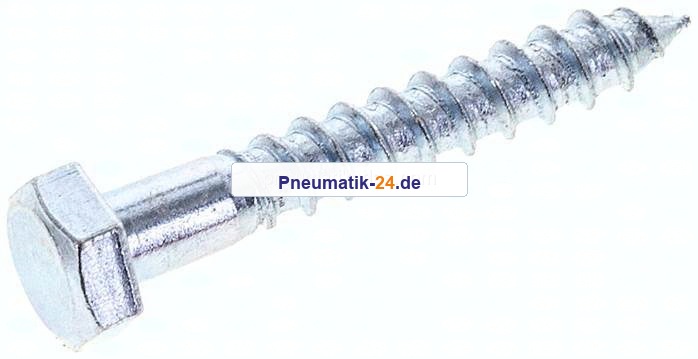 Sechskant-Holzschraube DIN 571, 6x40, Stahl verzinkt