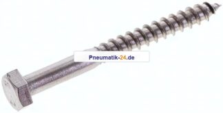 Sechskant-Holzschraube DIN 571, 6x60, Edelstahl A2
