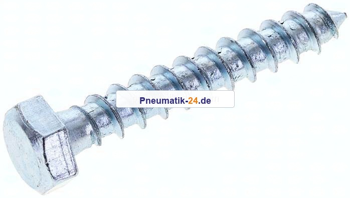 Sechskant-Holzschraube DIN 571, 8x50, Stahl verzinkt