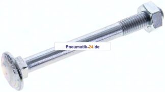 Flachrundschraube DIN 603, M 10x100, Stahl verzinkt 3.6 / 4.6