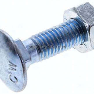 Flachrundschraube DIN 603, M 10x40, Stahl verzinkt 3.6 / 4.6