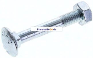 Flachrundschraube DIN 603, M 10x70, Stahl verzinkt 3.6 / 4.6