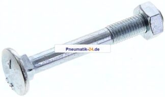Flachrundschraube DIN 603, M 10x80, Stahl verzinkt 3.6 / 4.6
