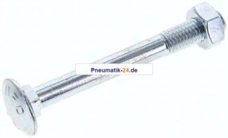 Flachrundschraube DIN 603, M 10x90, Stahl verzinkt 3.6 / 4.6