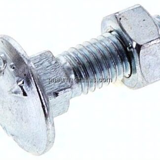 Flachrundschraube DIN 603, M 5x16, Stahl verzinkt 3.6 / 4.6