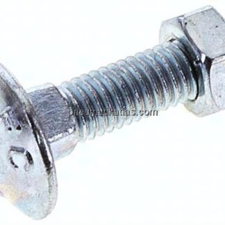 Flachrundschraube DIN 603, M 5x20, Stahl verzinkt 3.6 / 4.6