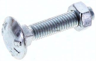 Flachrundschraube DIN 603, M 5x25, Stahl verzinkt 3.6 / 4.6