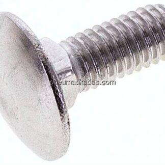 Flachrundschraube DIN 603, M 6x16, Edelstahl A2 (ohne Mutter)