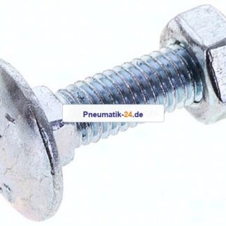 Flachrundschraube DIN 603, M 6x25, Stahl verzinkt 3.6 / 4.6