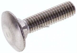Flachrundschraube DIN 603, M 6x25, Edelstahl A2 (ohne Mutter)