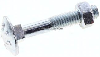 Flachrundschraube DIN 603, M 6x35, Stahl verzinkt 3.6 / 4.6