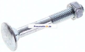 Flachrundschraube DIN 603, M 6x45, Stahl verzinkt 3.6 / 4.6