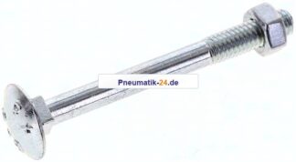 Flachrundschraube DIN 603, M 6x60, Stahl verzinkt 3.6 / 4.6