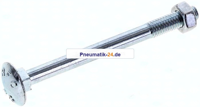Flachrundschraube DIN 603, M 6x70, Stahl verzinkt 3.6 / 4.6