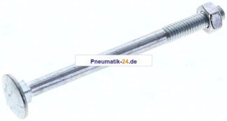 Flachrundschraube DIN 603, M 6x80, Stahl verzinkt 3.6 / 4.6