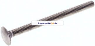 Flachrundschraube DIN 603, M 6x80, Edelstahl A2 (ohne Mutter)