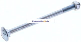 Flachrundschraube DIN 603, M 6x90, Stahl verzinkt 3.6 / 4.6