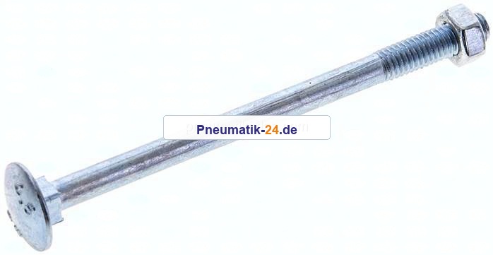 Flachrundschraube DIN 603, M 6x90, Stahl verzinkt 3.6 / 4.6