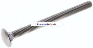 Flachrundschraube DIN 603, M 8x100, Edelstahl A2 (ohne Mutter)