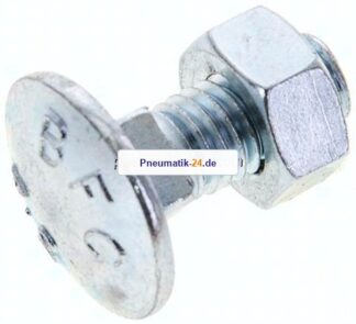 Flachrundschraube DIN 603, M 8x20, Stahl verzinkt 3.6 / 4.6