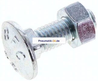 Flachrundschraube DIN 603, M 8x25, Stahl verzinkt 3.6 / 4.6