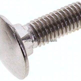 Flachrundschraube DIN 603, M 8x25, Edelstahl A2 (ohne Mutter)