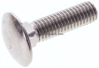 Flachrundschraube DIN 603, M 8x30, Edelstahl A2 (ohne Mutter)