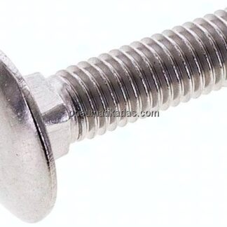 Flachrundschraube DIN 603, M 8x30, Edelstahl A2 (ohne Mutter)