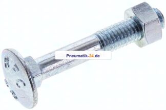 Flachrundschraube DIN 603, M 8x50, Stahl verzinkt 3.6 / 4.6