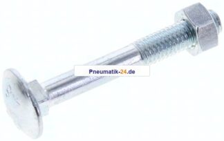 Flachrundschraube DIN 603, M 8x60, Stahl verzinkt 3.6 / 4.6