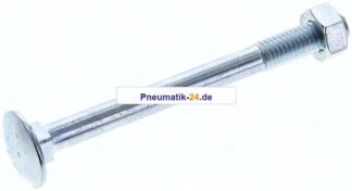 Flachrundschraube DIN 603, M 8x90, Stahl verzinkt 3.6 / 4.6