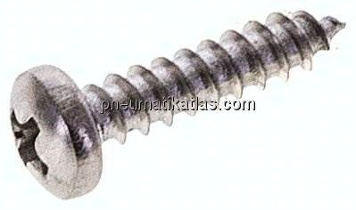 Linsen-Blechschraube DIN7981C, 2,9x13 Edelstahl A2