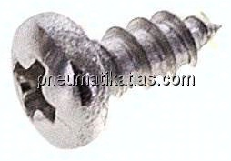 Linsen-Blechschraube DIN7981C, 2,9x6,5 Edelstahl A2
