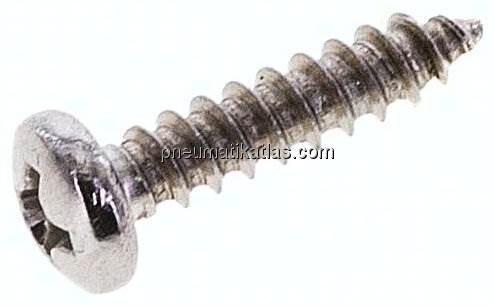 Linsen-Blechschraube DIN7981C, 3,5x16 Edelstahl A2