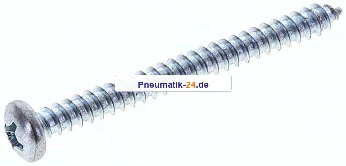 Linsen-Blechschraube DIN7981C, 3,5x38 Stahl gehärtet & verzinkt