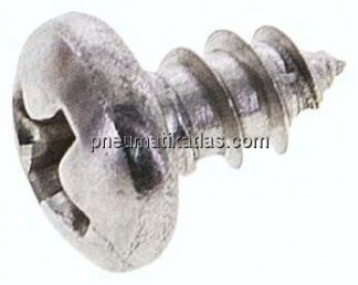 Linsen-Blechschraube DIN7981C, 3,5x6,5 Edelstahl A2