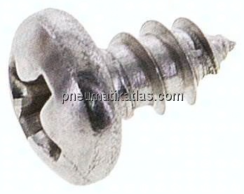 Linsen-Blechschraube DIN7981C, 3,5x6,5 Edelstahl A2