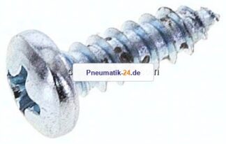 Linsen-Blechschraube DIN7981C, 3,9x13 Stahl gehärtet & verzinkt