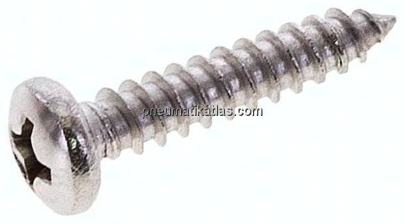 Linsen-Blechschraube DIN7981C, 3,9x19 Edelstahl A2