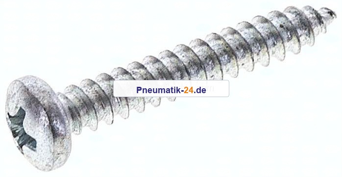 Linsen-Blechschraube DIN7981C, 3,9x25 Stahl gehärtet & verzinkt
