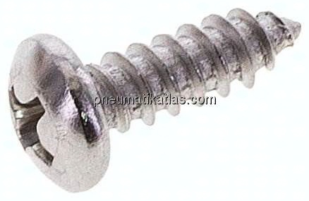 Linsen-Blechschraube DIN7981C, 4,2x13 Edelstahl A2