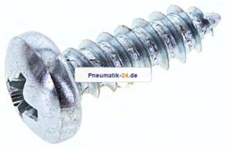 Linsen-Blechschraube DIN7981C, 4,8x16 Stahl gehärtet & verzinkt