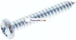 Linsen-Blechschraube DIN7981C, 4,8x45 Stahl gehärtet & verzinkt