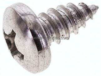 Linsen-Blechschraube DIN7981C, 6,3x13 Edelstahl A2