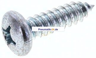Linsen-Blechschraube DIN7981C, 6,3x22 Stahl gehärtet & verzinkt