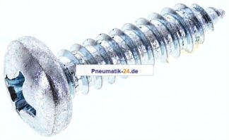 Linsen-Blechschraube DIN7981C, 6,3x25 Stahl gehärtet & verzinkt