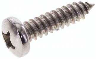 Linsen-Blechschraube DIN7981C, 6,3x25 Edelstahl A2