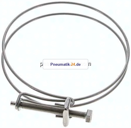 Drahtschlauchschelle 103 - 110mm, 1.4301