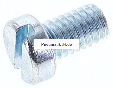 Zylinderschraube DIN 84, M 6x10, Stahl verzinkt 4.8