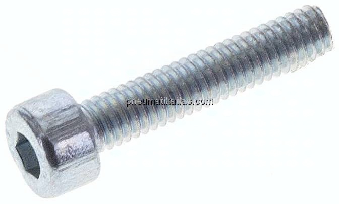 Zylinderschraube DIN 912, M 4x20, Stahl verzinkt 8.8